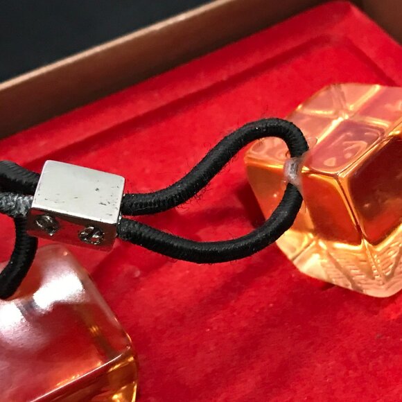 Louis Vuitton Vintage Coral Resin Hair Cube Pony & Bonus Barrette - Picture 3 of 16